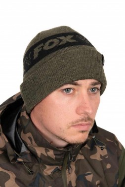 CZAPKA COLLECTION BEANIE HAT GREEN BLACK FOX