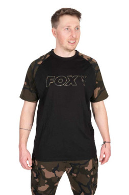 KOSZULKA BLACK/CAMO OUTLINE T-SHIRT rozmiar S FOX