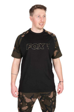 KOSZULKA BLACK/CAMO OUTLINE T-SHIRT rozmiar XL FOX