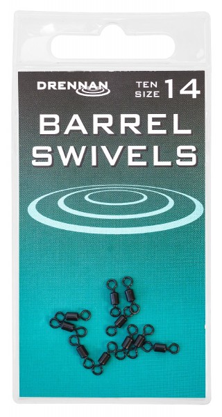 KRTLIK BARREL SWIVEL BLACK 10szt roz 9 DRENNAN