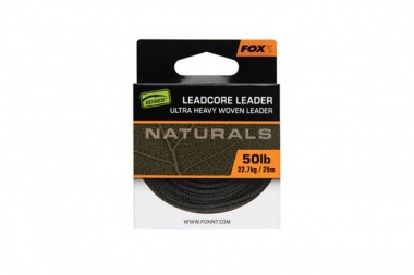 LEADCORE NATURALS 50lb 25m FOX