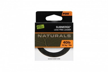 PLECIONKA LEADER SUBMERGE NATURALS 40lb 10m FOX