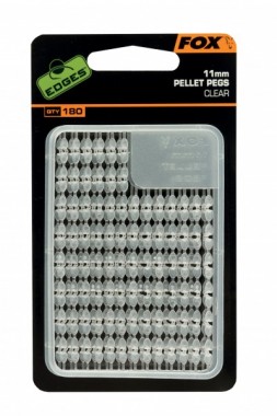 STOPERY DO PELLET PEGS FOX 11mm 180szt CLEAR