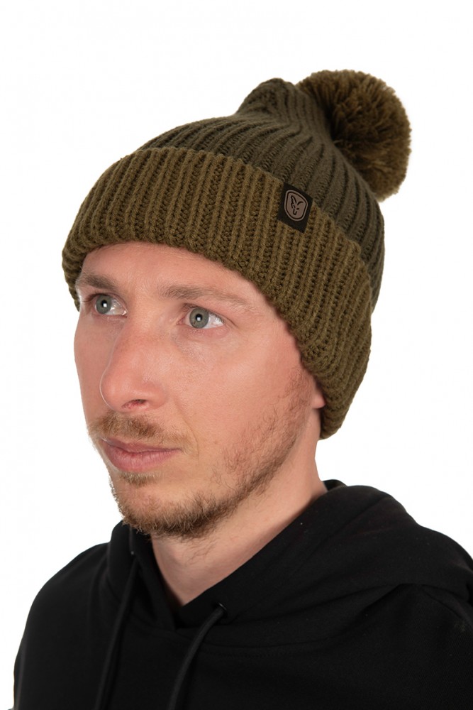 CZAPKA HEAVY KNIT BOBBLE HAT FOX