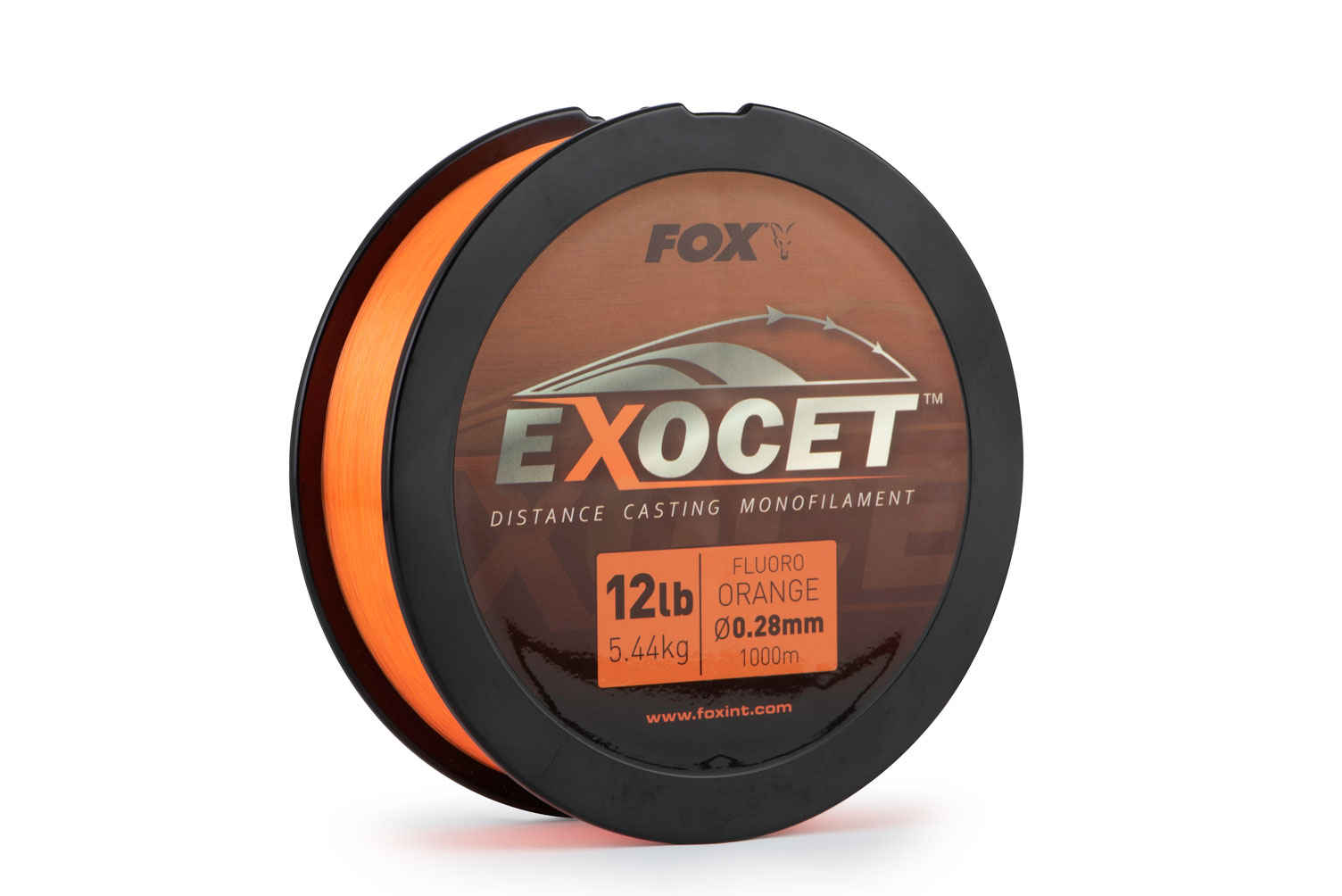 ŻYŁKA EXOCET FLUORO ORANGE MONO 0,28mm 1000m FOX